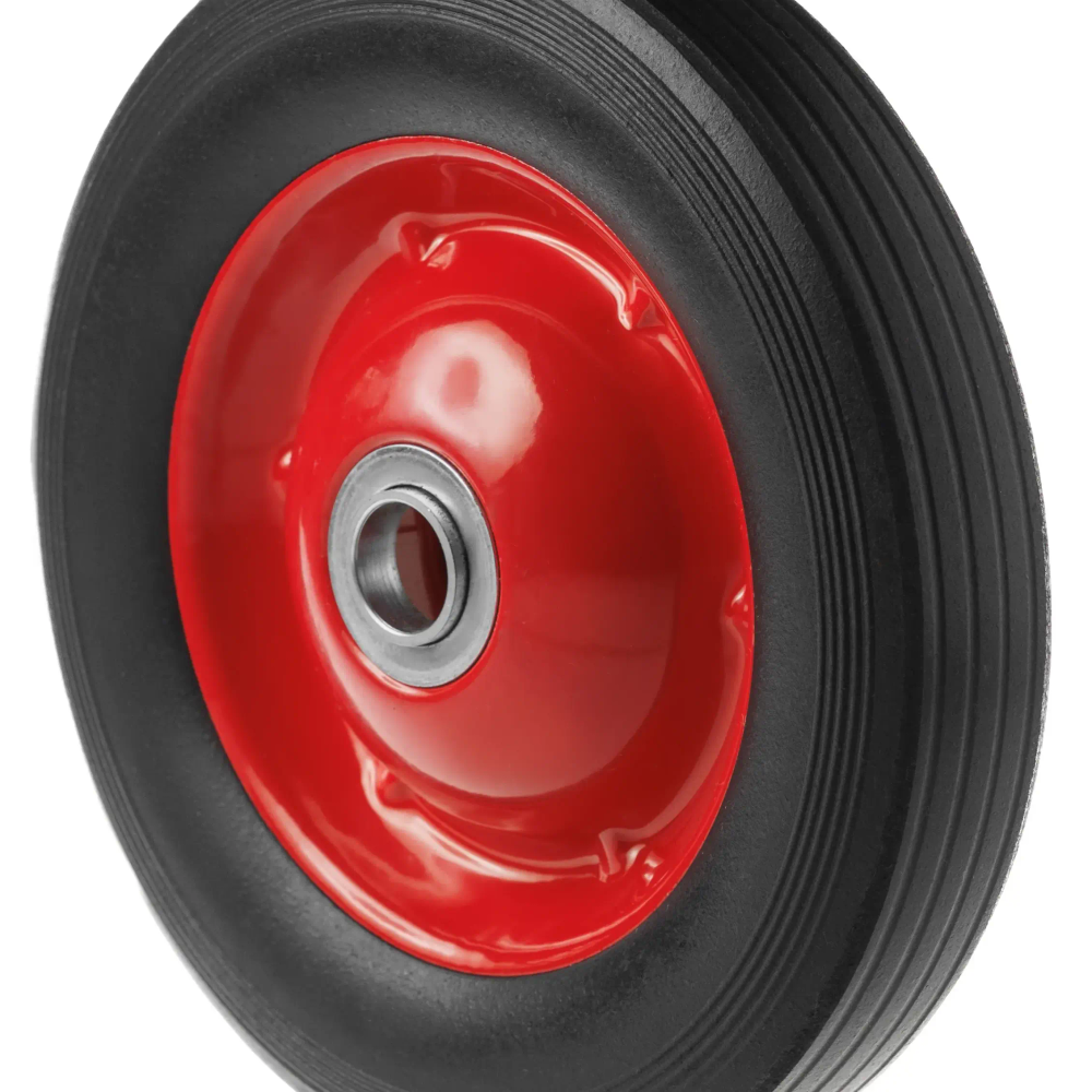 Колесо для тачки / тележки литое бескамерное , диаметр 200 мм, ось 20 мм, подшипник, SR 1500-20n 100