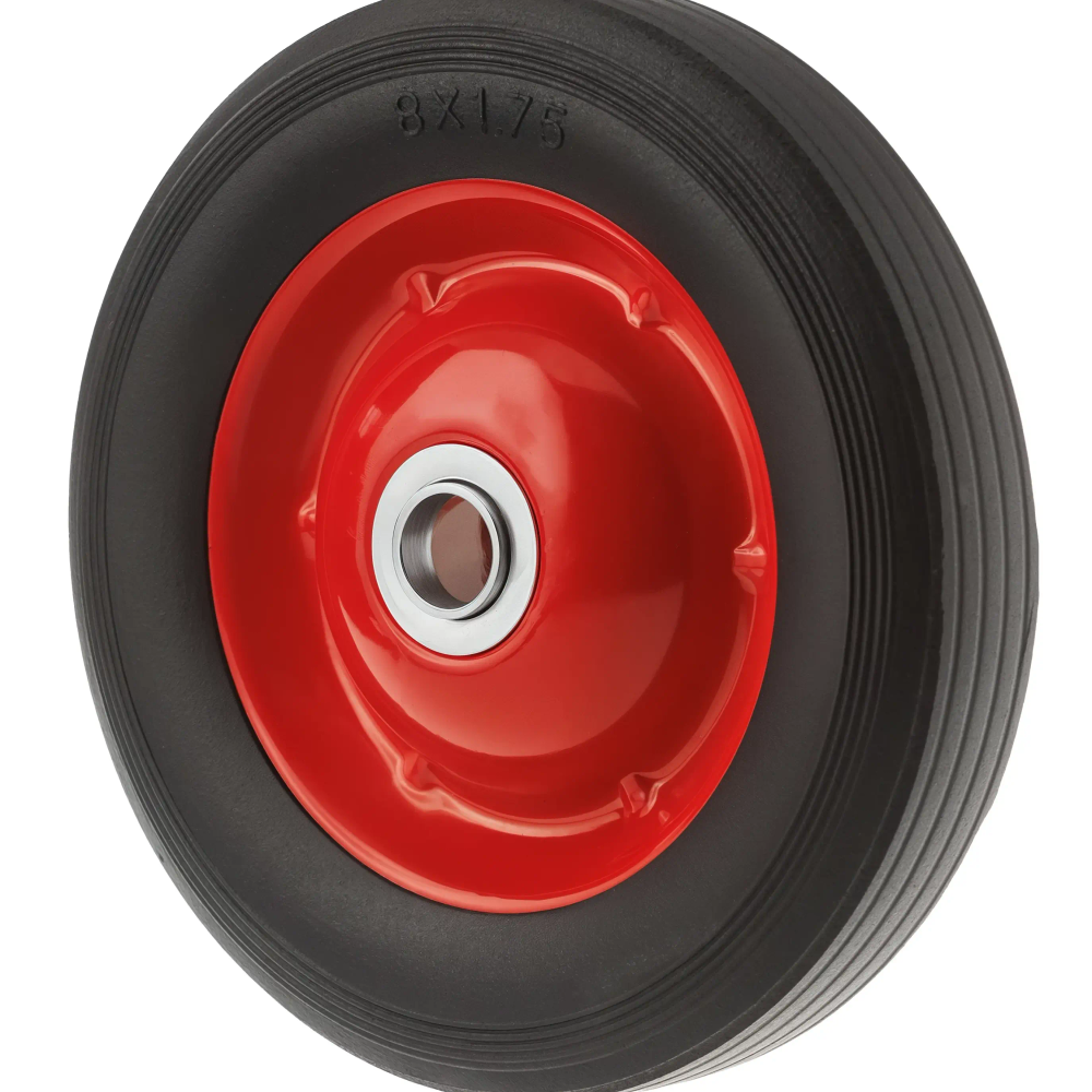 Колесо для тачки / тележки литое бескамерное , диаметр 200 мм, ось 20 мм, подшипник, SR 1501-20 1000