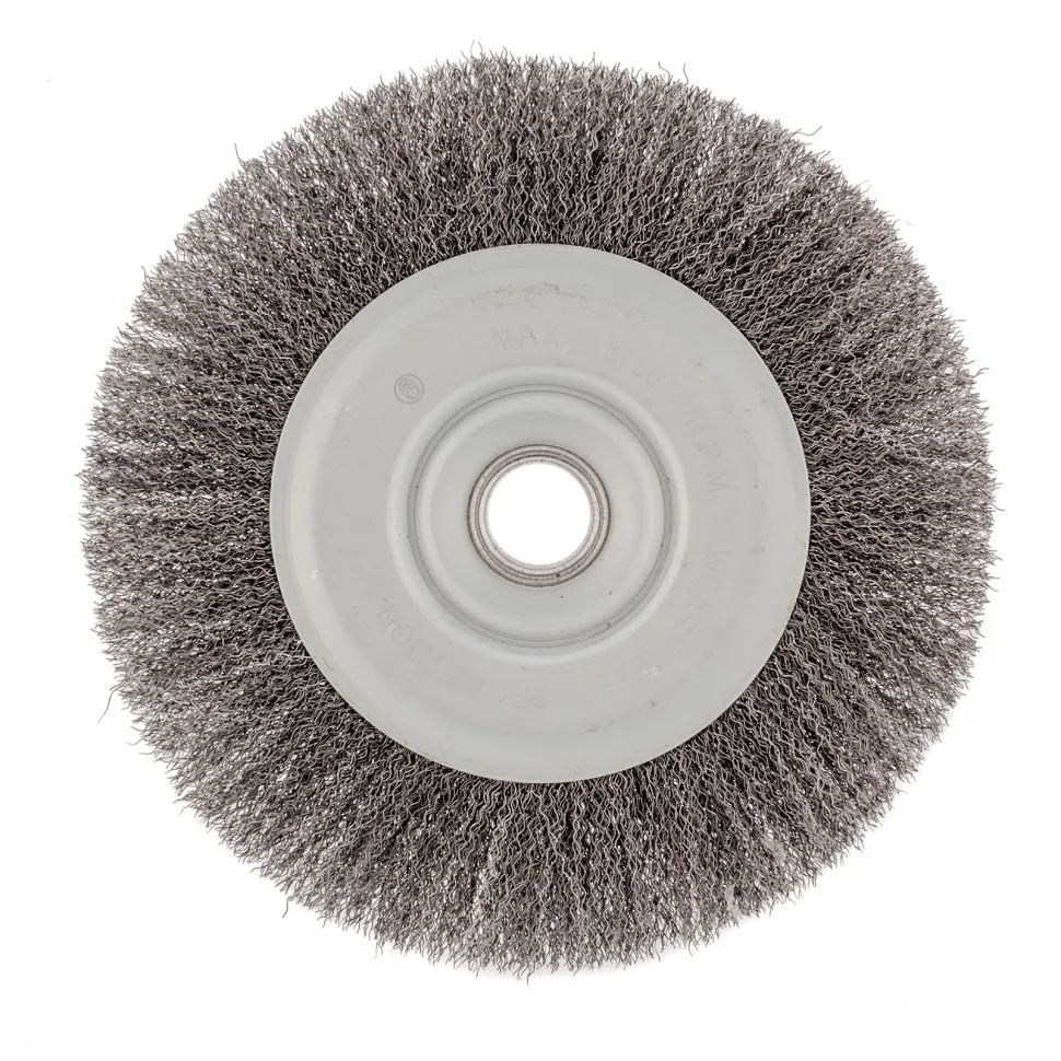 Щетка для УШМ, 200 мм, посадка 22.2 мм, плоская, витая проволока 0.3 мм Сибртех - изображение 2