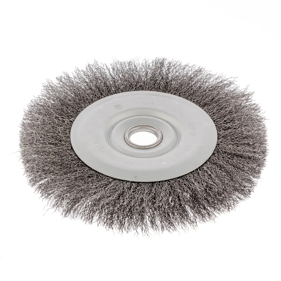 Щетка для УШМ, 200 мм, посадка 22.2 мм, плоская, витая проволока 0.3 мм Сибртех - изображение 3