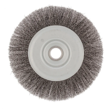 Щетка для УШМ, 200 мм, посадка 22.2 мм, плоская, витая проволока 0.3 мм Сибртех - изображение 6