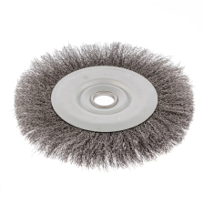 Щетка для УШМ, 200 мм, посадка 22.2 мм, плоская, витая проволока 0.3 мм Сибртех - изображение 7