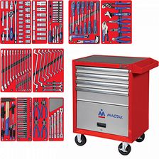 Набор инструментов МАСТАК МАСТЕР в красной тележке, 205 предметов - изображение 4