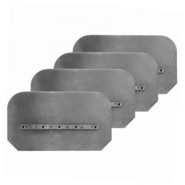 Лопасти комбинированные 205х355 мм  (4 шт, холоднотканная сталь 3 мм)