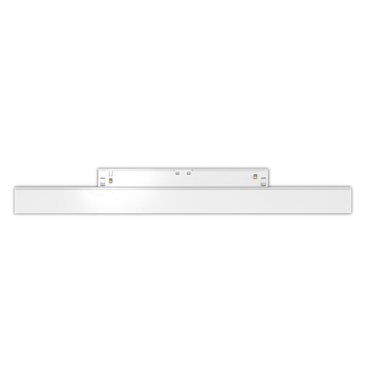 Трековый светодиодный линейный светильник 20W, CRI90, 3000К, угол 100°, IP20, NO DIM, 48B, белый