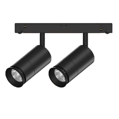 Трековый светодиодный точечный светильник 20W, CRI90, 3000К, угол 15°-60°, IP20, NO DIM, 48B, черный