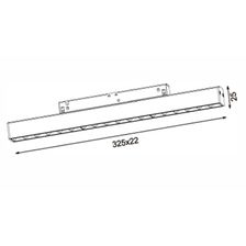 Трековый линейный светильник 21Вт, CRI90, 3000К, гр. 34°, IP20, DALI, 48В, 325мм, белый - изображение 4