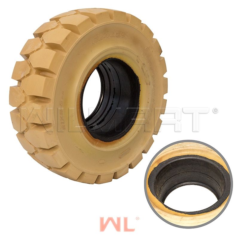 Шина цельнолитая с буртом 21х8-9 CHAOYANG немаркая GOODRIDE (CL403S) PR6