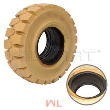 Шина цельнолитая с буртом 21х8-9 CHAOYANG немаркая GOODRIDE (CL403S) PR6 - изображение 2