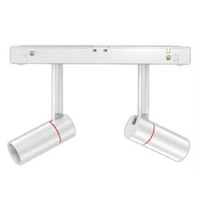 Трековый точечный светильник 2х3Вт, CRI90, 3000К, гр. 30°, IP20, DALI, 48B, белый - изображение 4