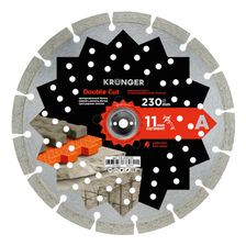Алмазный диск по армированному бетону 230 мм Double Cut Kronger - изображение 9