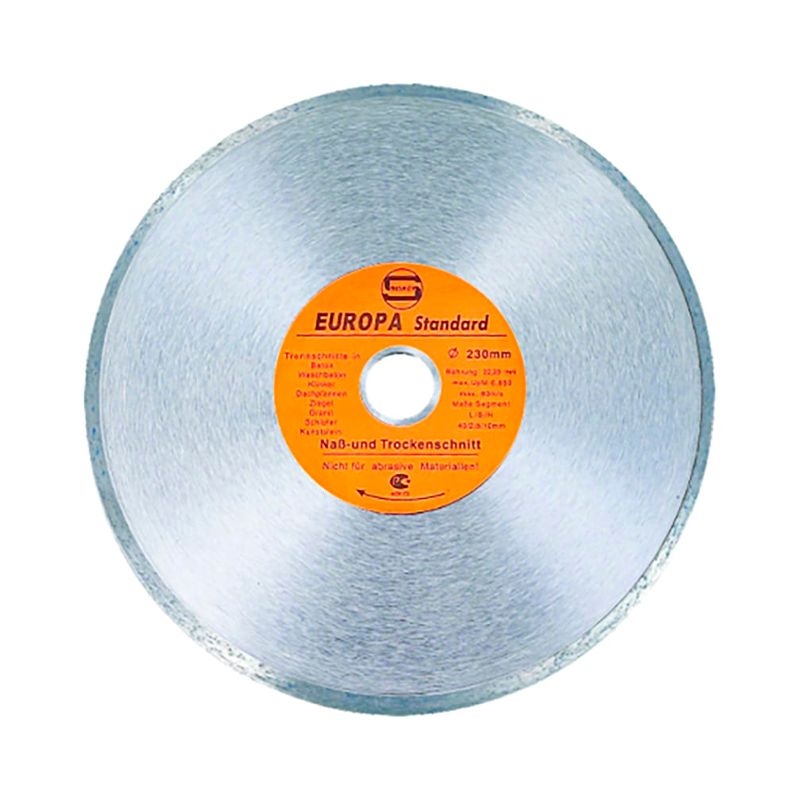 Диск алмазный 230/25.4/22.23/5 сплошная режущая кромка