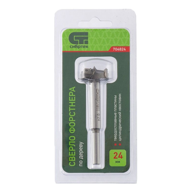Сверло Форстнера по дереву, 24 мм, цилиндрический хвостовик Сибртех - изображение 3