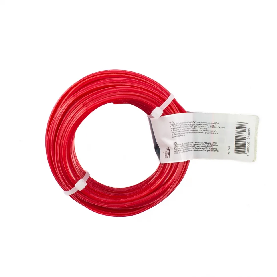 Леска для триммера звезда, 2.4 ммх15 м, Россия Сибртех - изображение 2