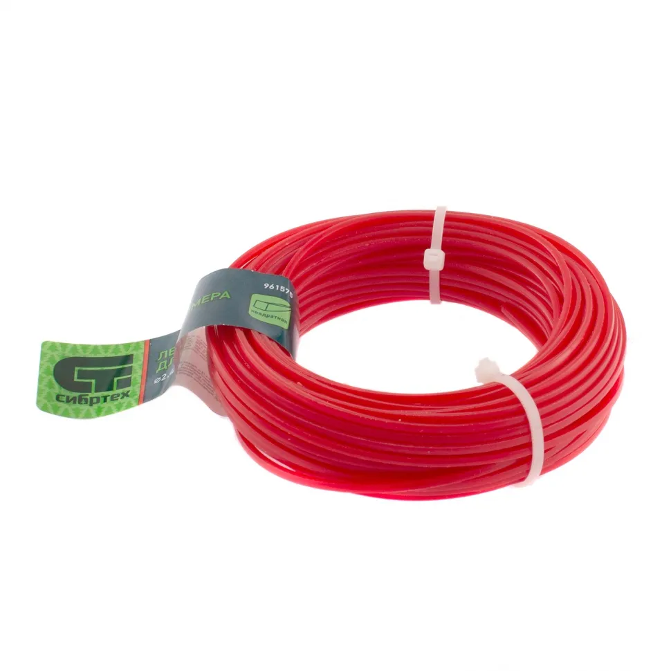 Леска для триммера квадратная, 2.4 ммх15 м, Россия Сибртех - изображение 3