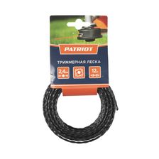 Леска для садового триммера 2,4мм PATRIOT 12м (скрученный квадрат) - изображение 4