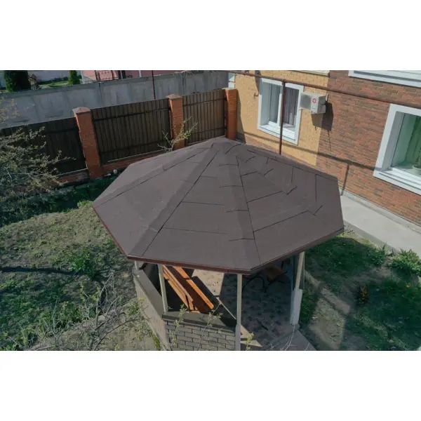 Рулонная черепица Технониколь Мини коричневый 2.5 м2 - изображение 4