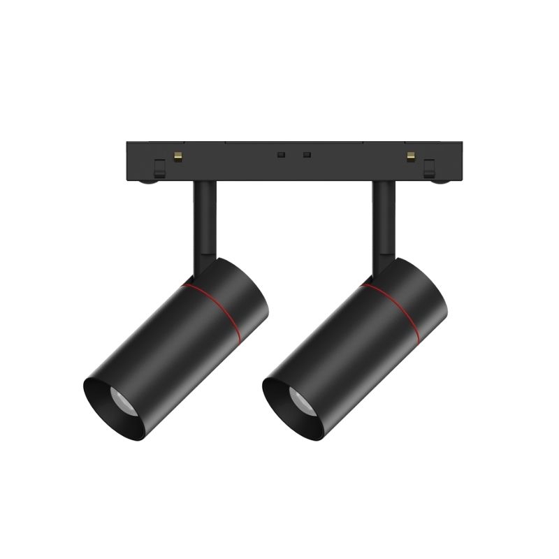 Трековый точечный светильник 2х5Вт CRI90 3000К гр. 36° IP20 NO DIM 48B черный
