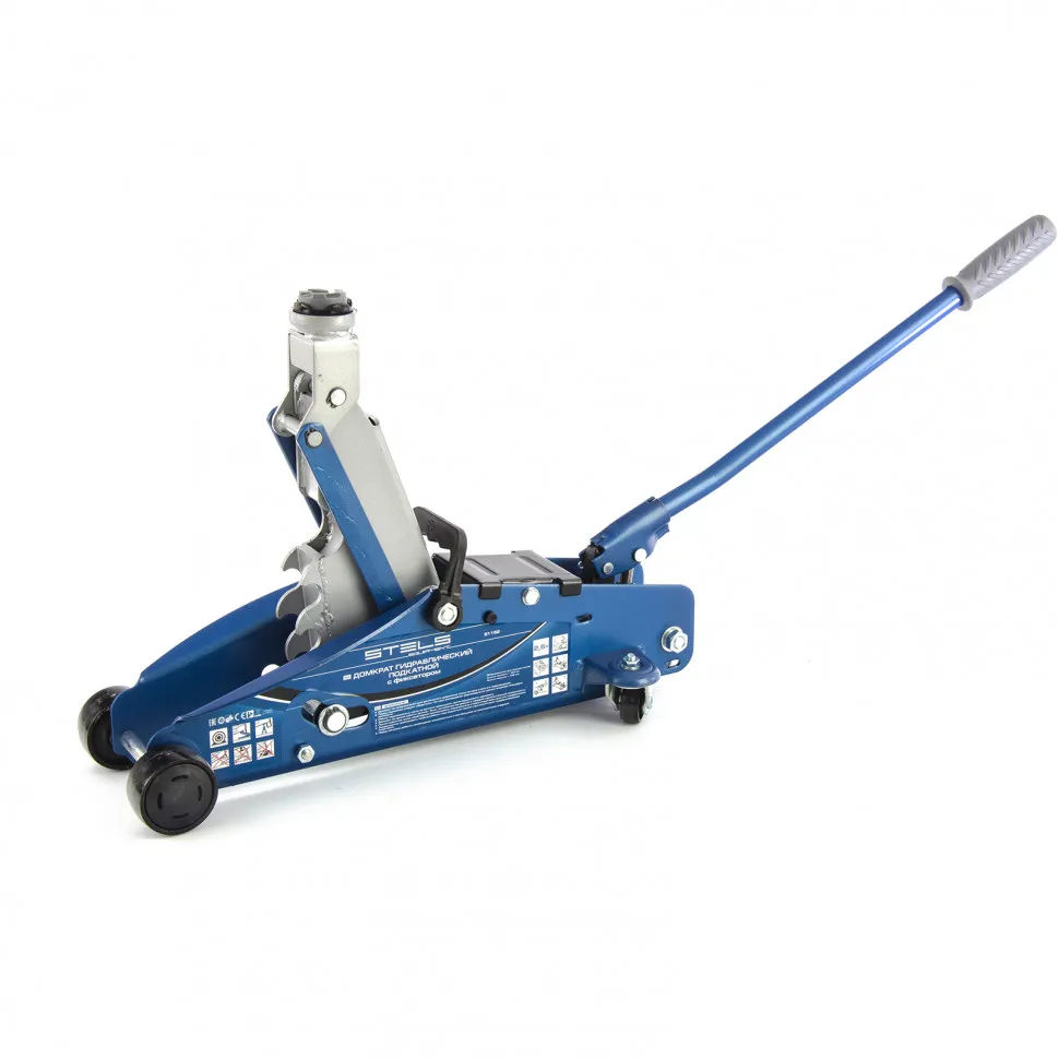 Домкрат гидравлический подкатной 2.5 т, с фиксатором, Safety Pin, 140-385 мм Stels - изображение 4