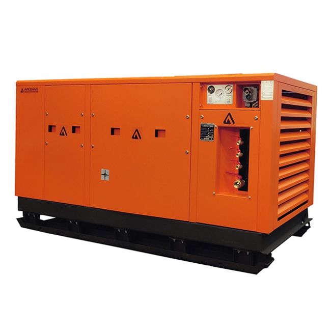 Электрический винтовой компрессор ЗИФ-ШВ 25/0,7 Т (1140 на салазках)