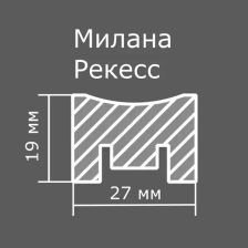 Рейка МДФ Милана Рекесс 2680x19x27 мм сосна цвет нью-йорк - изображение 6