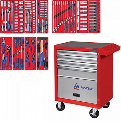 Набор инструментов МАСТАК ЛИДЕР в синей тележке, 270 предметов (52-06270B) - изображение 10