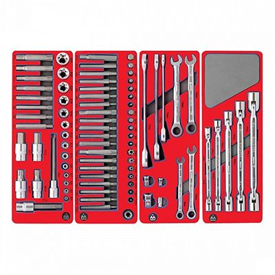 Набор инструментов МАСТАК ЛИДЕР в красной тележке, 270 предметов (52-06270R) - изображение 3