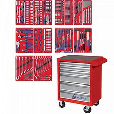 Набор инструментов МАСТАК ЛИДЕР в красной тележке, 270 предметов (52-06270R) - изображение 4