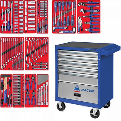 Набор инструментов МАСТАК ЛИДЕР в красной тележке, 270 предметов (52-06270R) - изображение 8