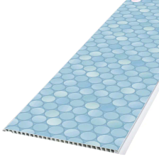 Стеновая панель ПВХ КРОНАПЛАСТ Бризоль 2700x250x8 мм голубой 0.675 м2 - изображение 9