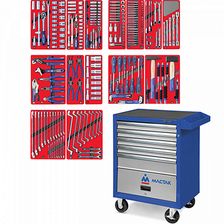 Набор инструментов МАСТАК ЛИДЕР в синей тележке, 270 предметов - изображение 4