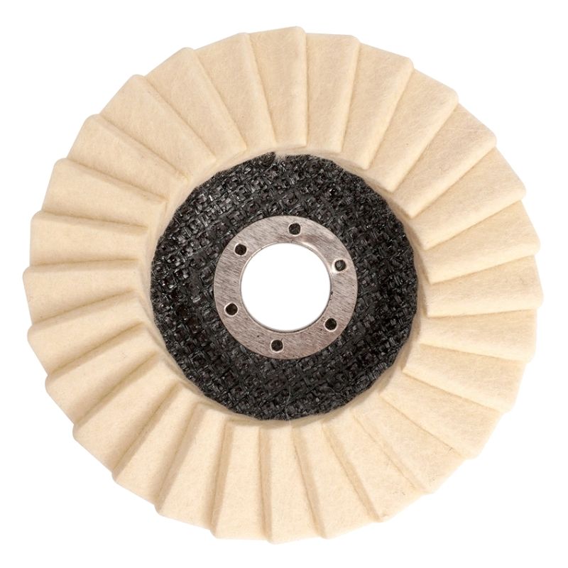 Лепестковый полировальный круг из натурального войлока СТУ-274 125x22.23мм - изображение 3