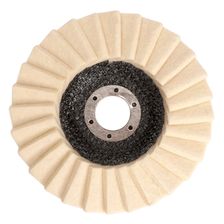 Лепестковый полировальный круг из натурального войлока СТУ-274 125x22.23мм - изображение 6