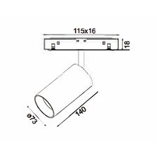 Трековый точечный светильник 28Вт, CRI90, 3000К, гр. 24°, IP20, DALI, 48B, черный - изображение 7
