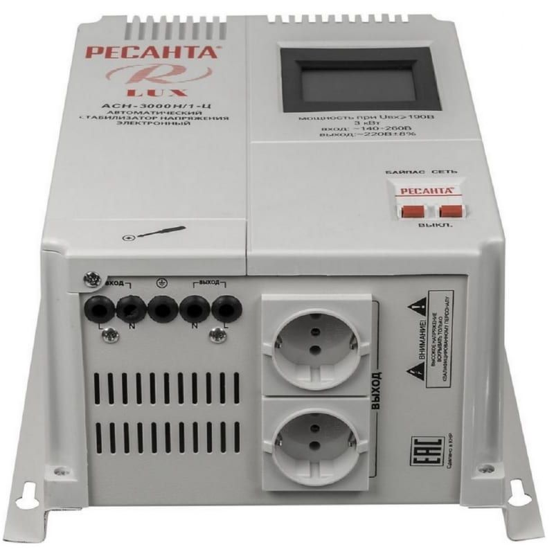 Стабилизатор Ресанта АСН-3 000Н/1-Ц Lux - изображение 2