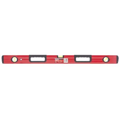 Уровень алюминиевый, магнит, фрезерованный, 3 глазка (1 зеркальный), 2-компонентные рукояти, 1200 мм - изображение 4