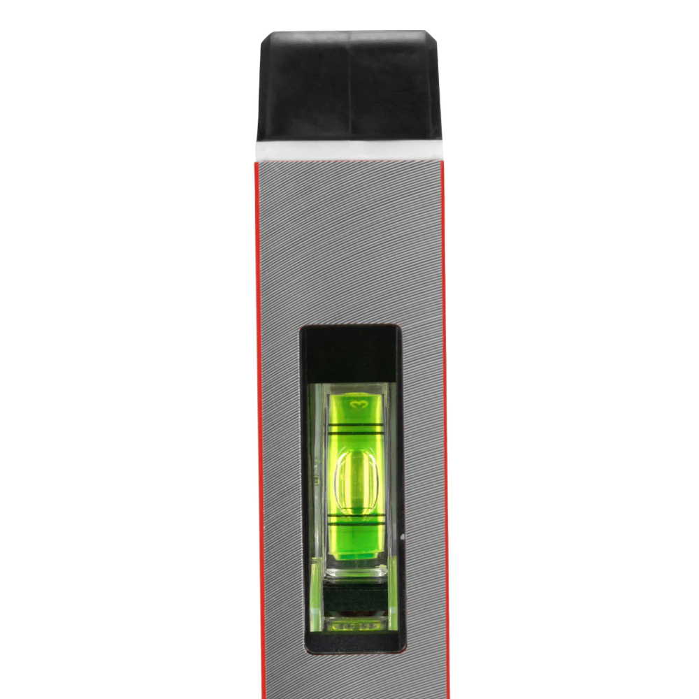 Уровень алюминиевый, магнит, фрезерованный, 3 глазка (1 зеркальный), 2-компонентные рукояти, 600 мм - изображение 7