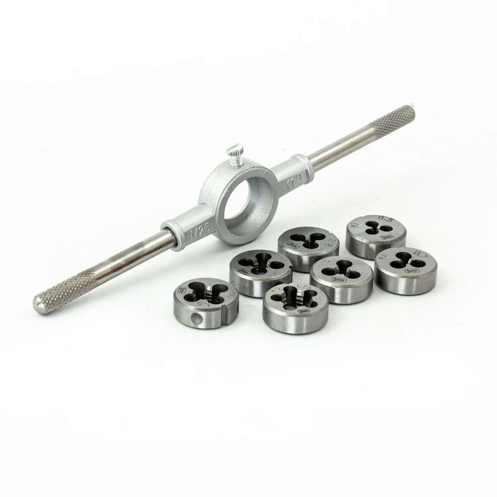 Набор плашек М3-М12, 8 предметов Сибртех - изображение 3