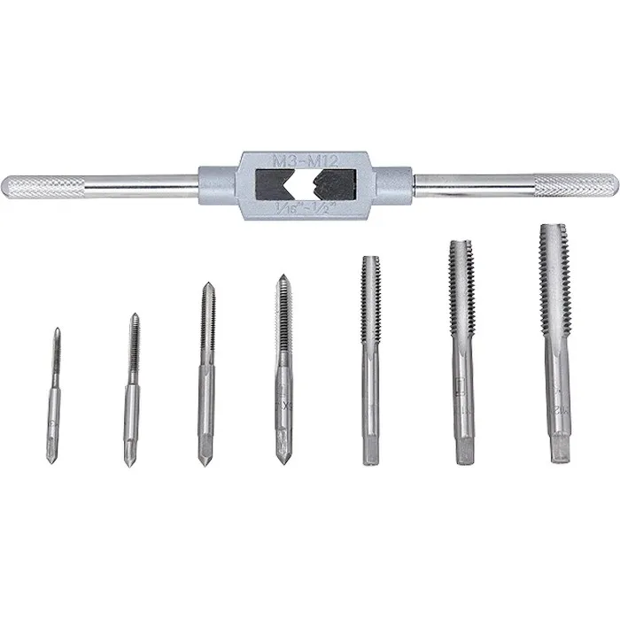 Набор метчиков Сибртех М3-М12, 8 предметов