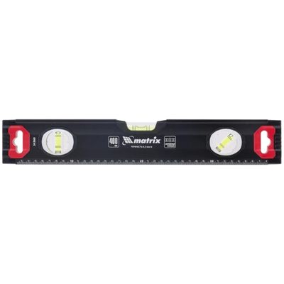 Уровень алюминиевый, усиленный, фрезерованный, 3 глазка, двухкомпонентные рукоятки, 1200 мм Matrix - изображение 5