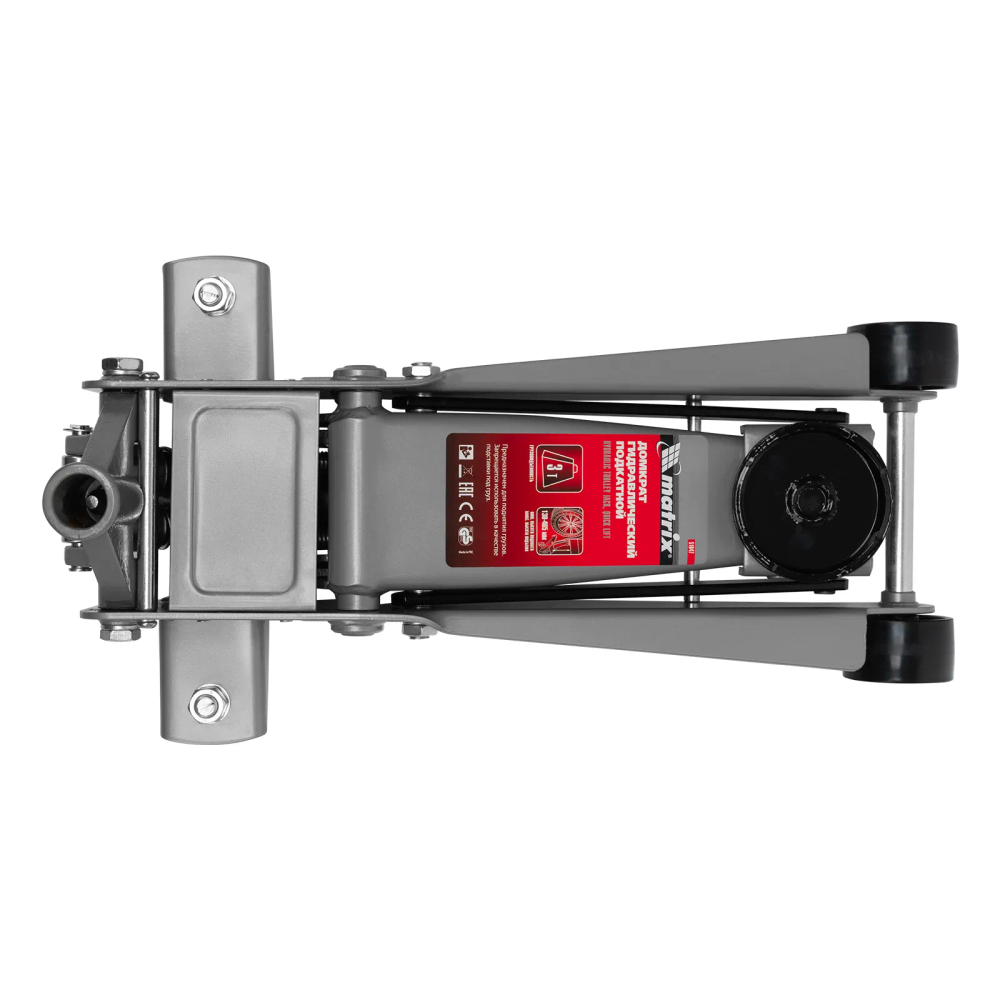 Домкрат гидравлический подкатной профессиональный, быстрый подъем, 3 т, 130-465 мм. Quick Matrix - изображение 8