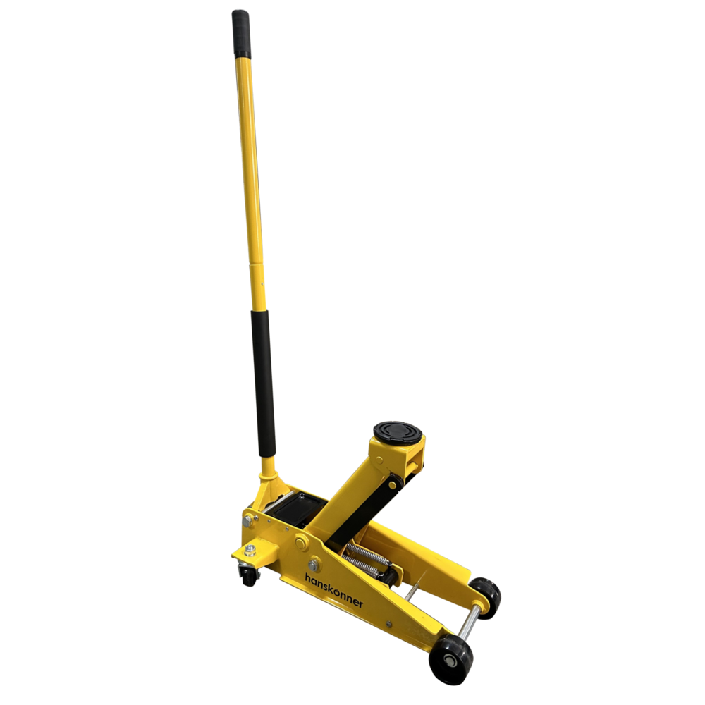 Домкрат подкатной 3т, 133-470мм, двухплунжерный насос, Hanskonner - изображение 4