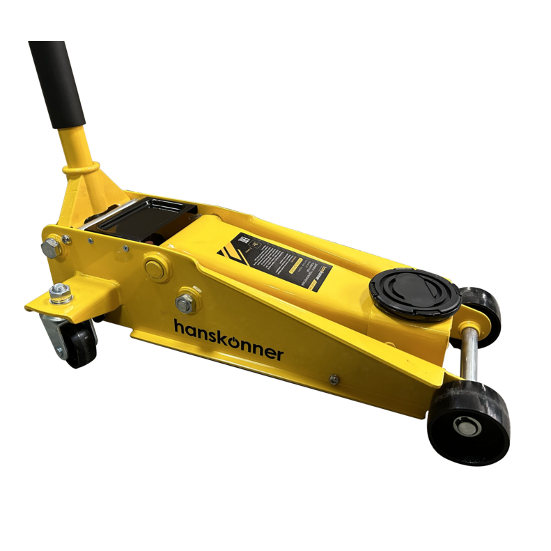 Домкрат подкатной 3т, 133-470мм, двухплунжерный насос, Hanskonner - изображение 6