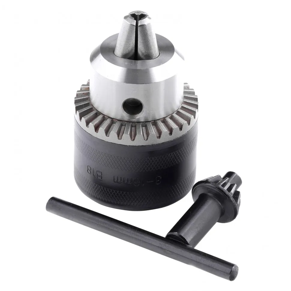 Патрон для дрели ключевой, 3-16 мм, В18 Сибртех - изображение 5