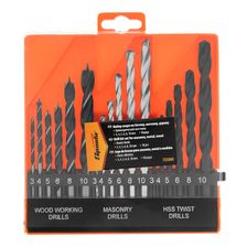 Набор сверл по бетону, металлу, дереву 3-4-5-6-8-10 мм, 18 шт, пластиковый бокс, цилиндрический хвостовик - изображение 4