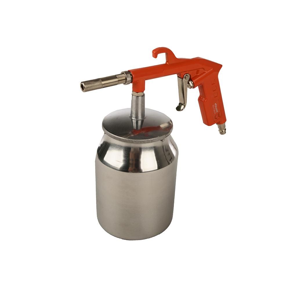 Пистолет пескоструйный 3-4 бар, сопло медное d=2, 5мм, бачок 1л Sturm!