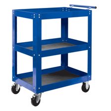 Тележка МАСТАК открытая, 3 полки, синяя - изображение 2