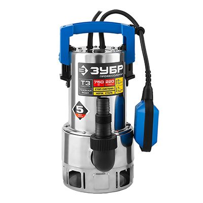 Дренажный насос ЗУБР Профессионал НПГ-Т3-750-С - изображение 1