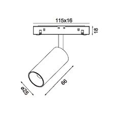 Трековый точечный светильник 3Вт CRI90 3000К гр. 15° IP20 NO DIM 48B черный - изображение 4