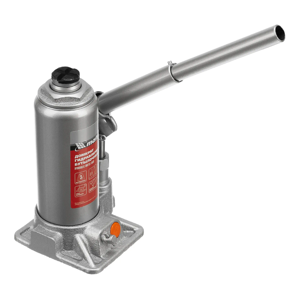 Домкрат гидравлический бутылочный, 3 т, h подъема 178-343 мм Matrix - изображение 3